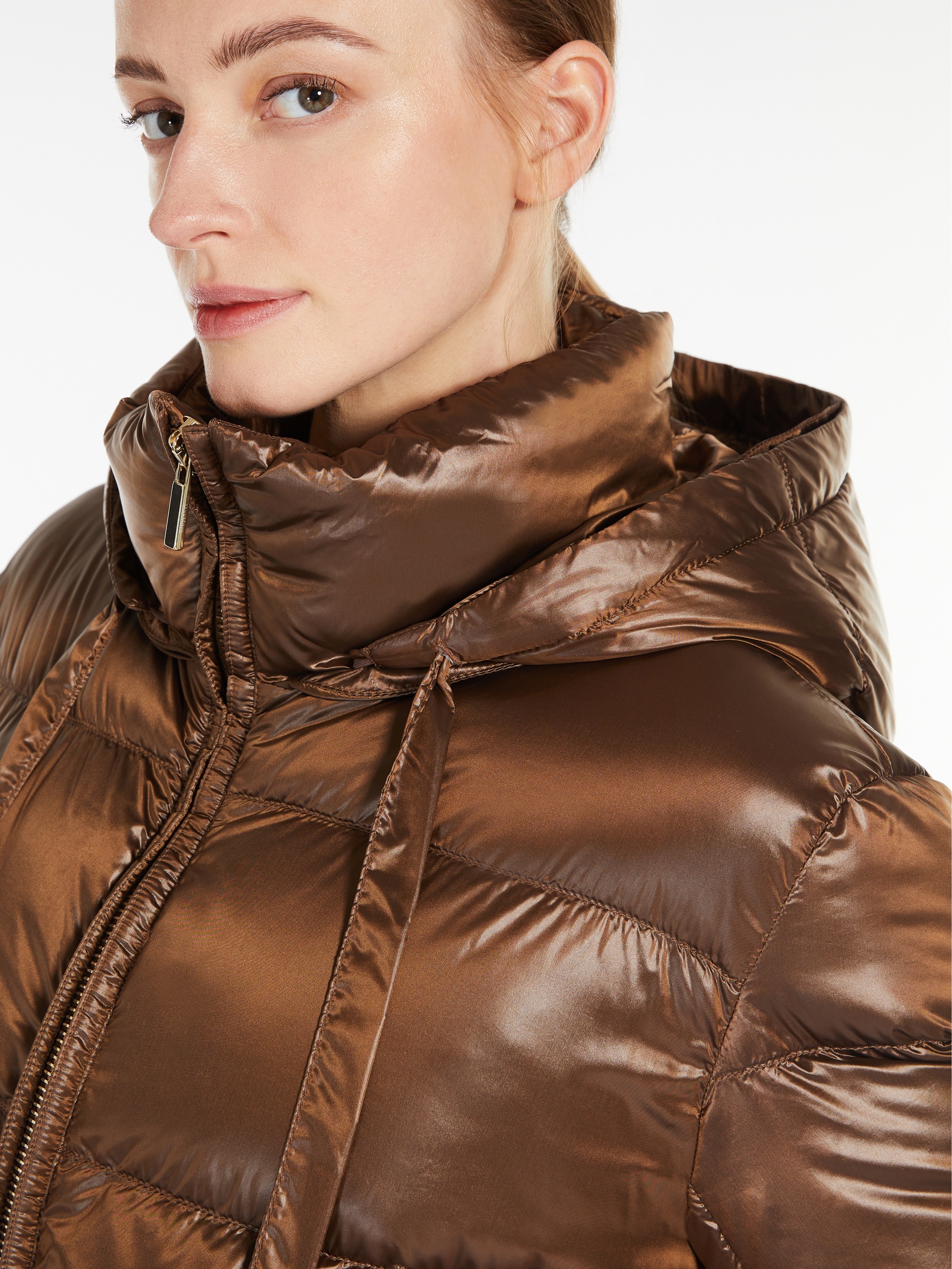 SPACES Water-repellent canvas down jacket - 4