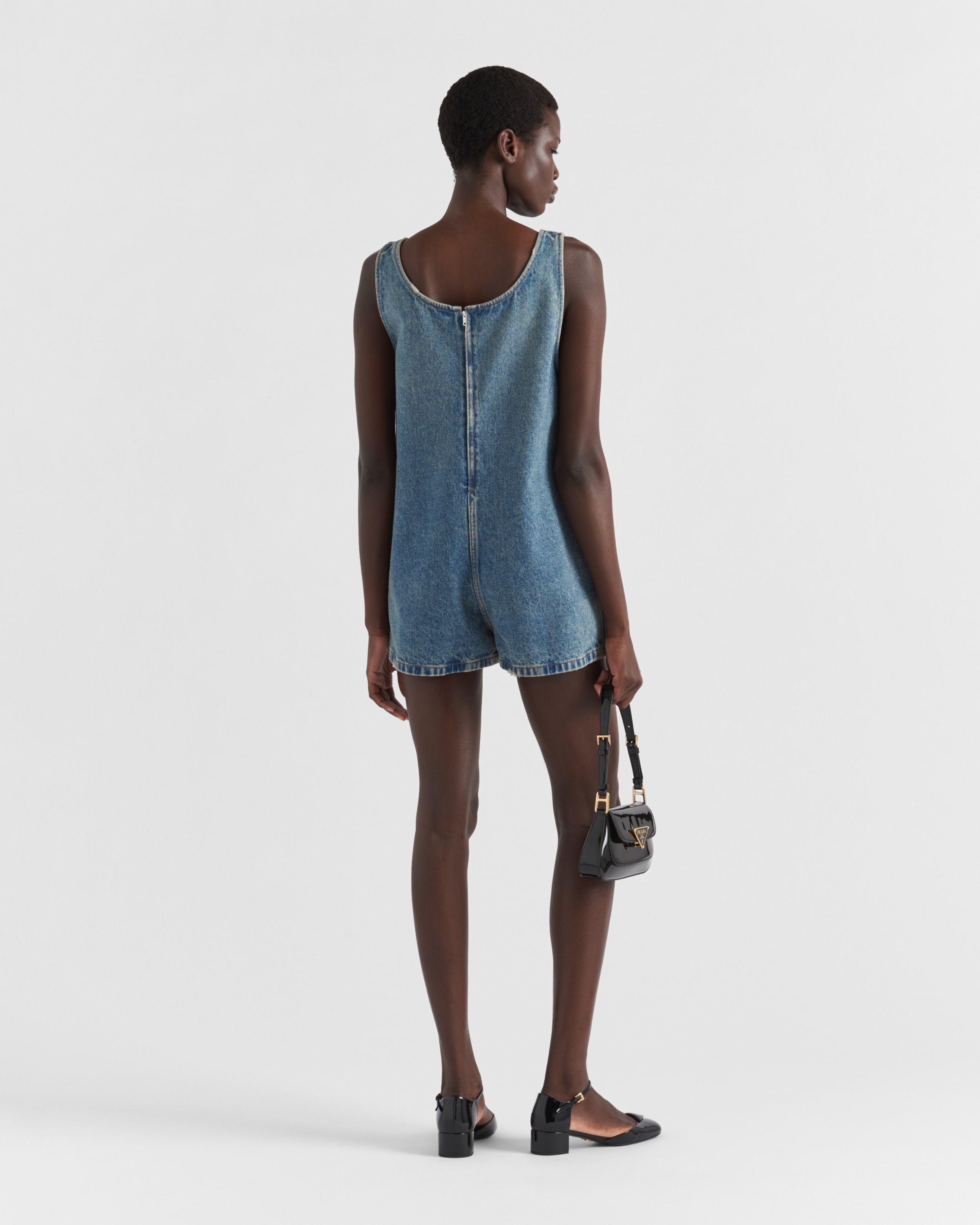 Denim playsuit - 5