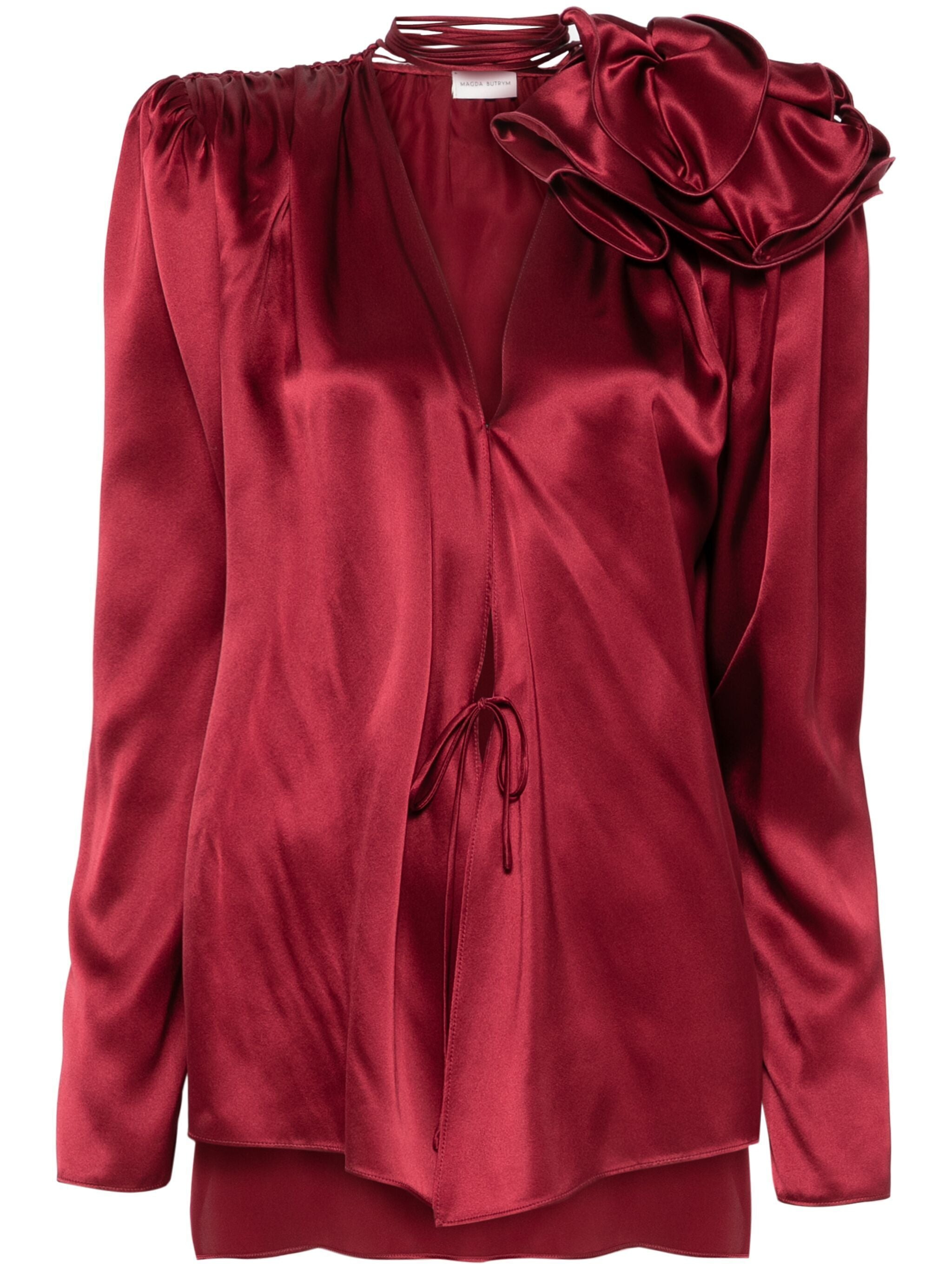 Magda Butrym Women Satin Blouse - 4