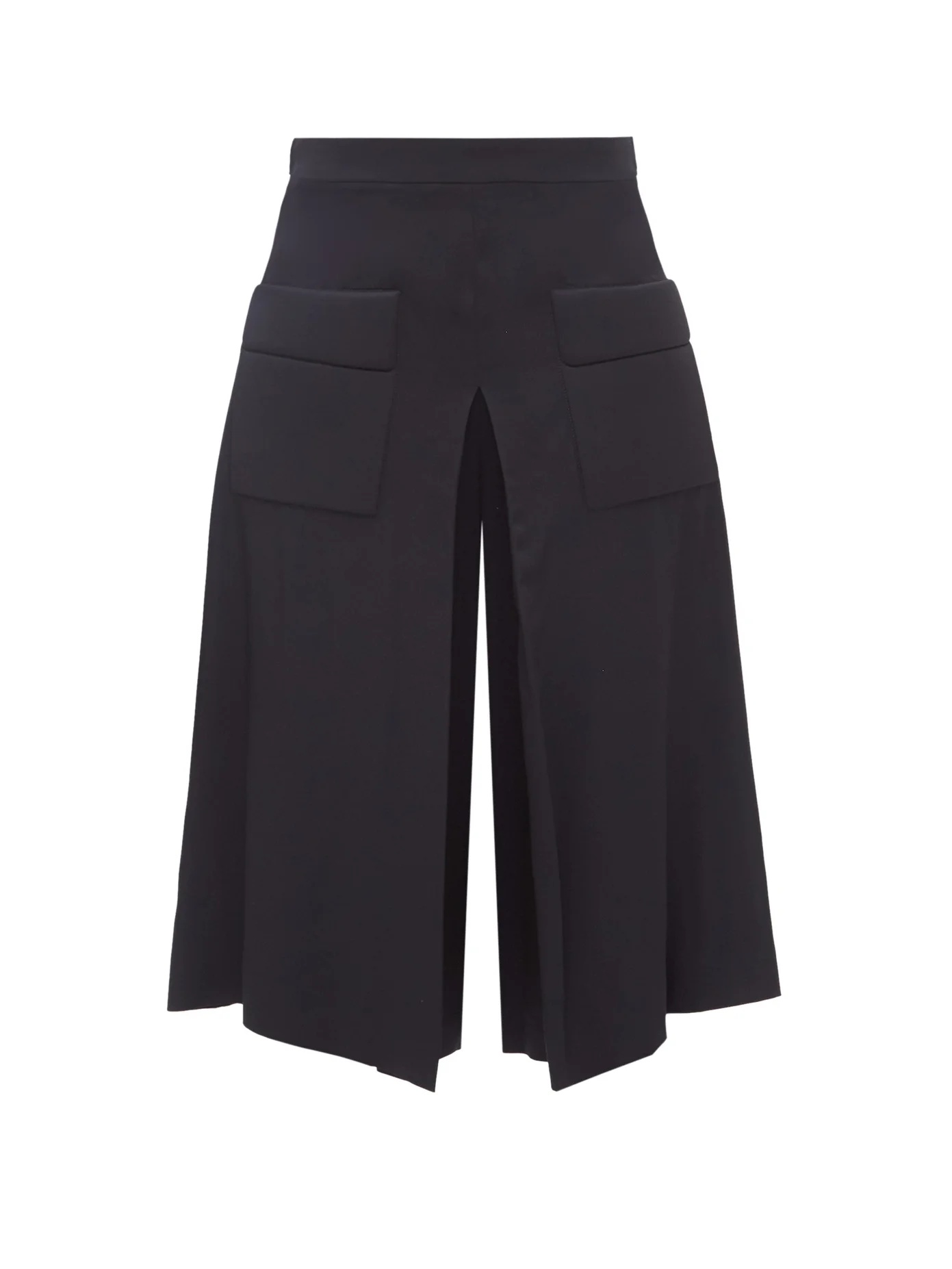 Pleated crepe culottes - 1