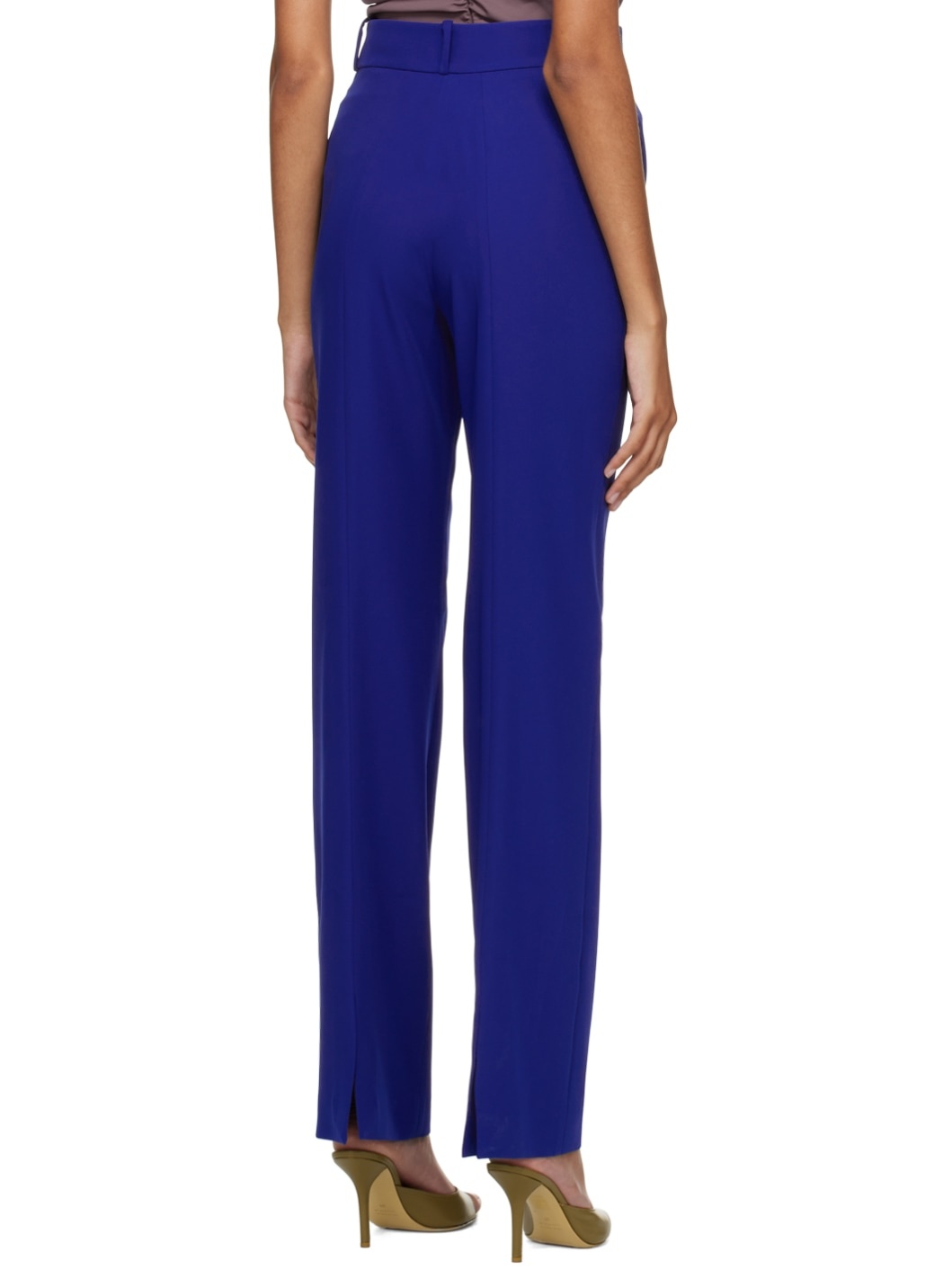 Blue Classic Tailored Trousers - 3