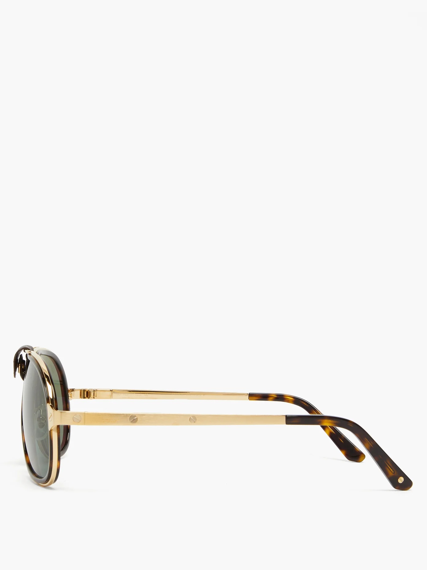 Santos de Cartier aviator acetate sunglasses - 4