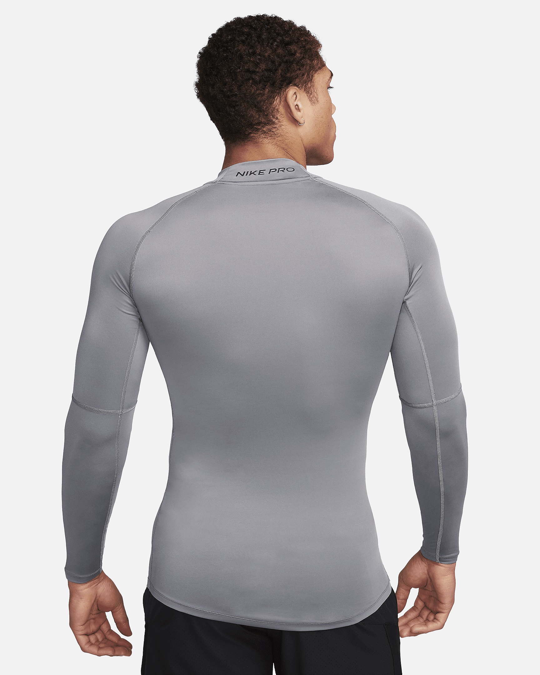 Nike Pro Men's Dri-FIT Fitness Mock-Neck Long-Sleeve Top - 2