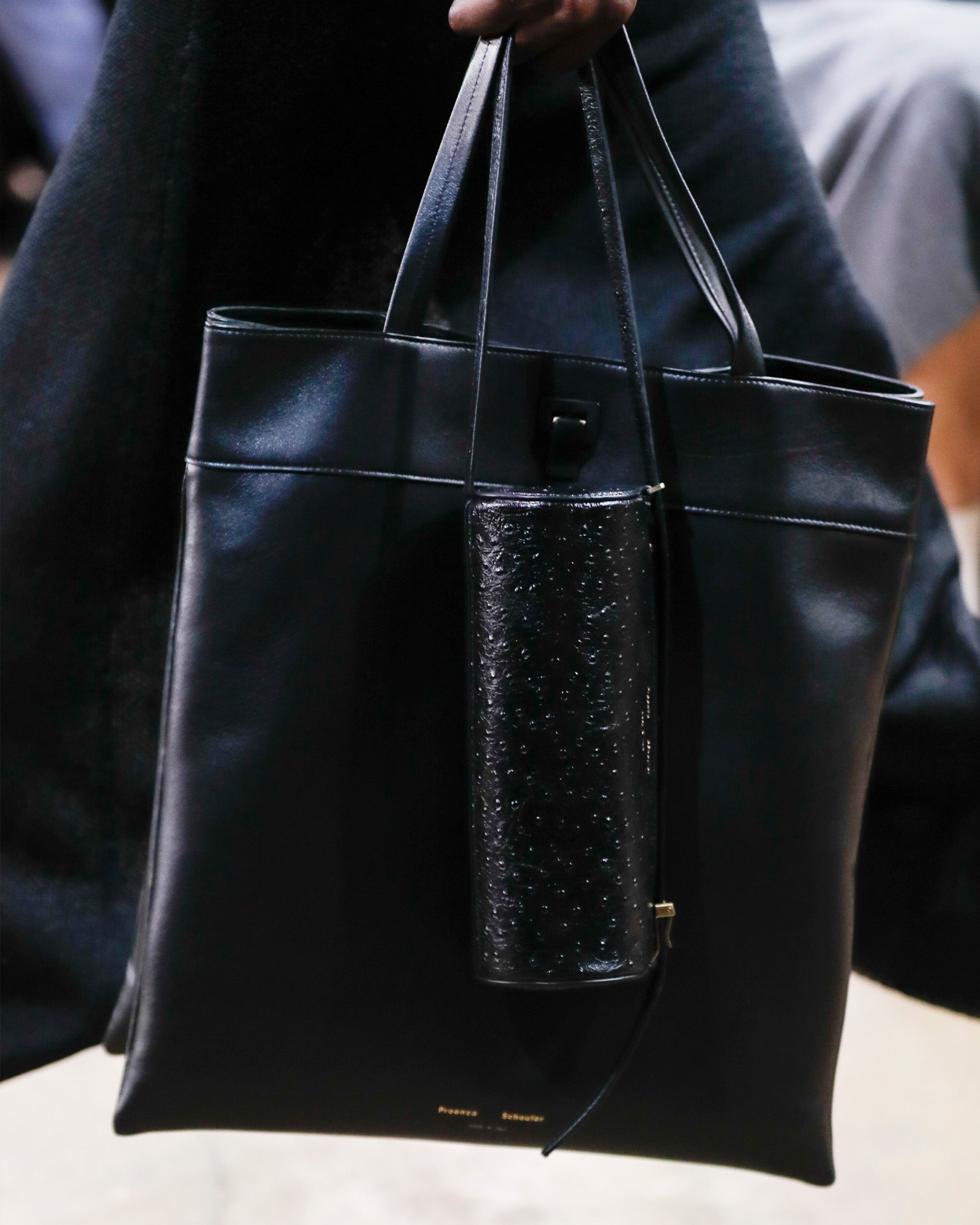 Silo Bag in Ostrich Embossed Calf - 6