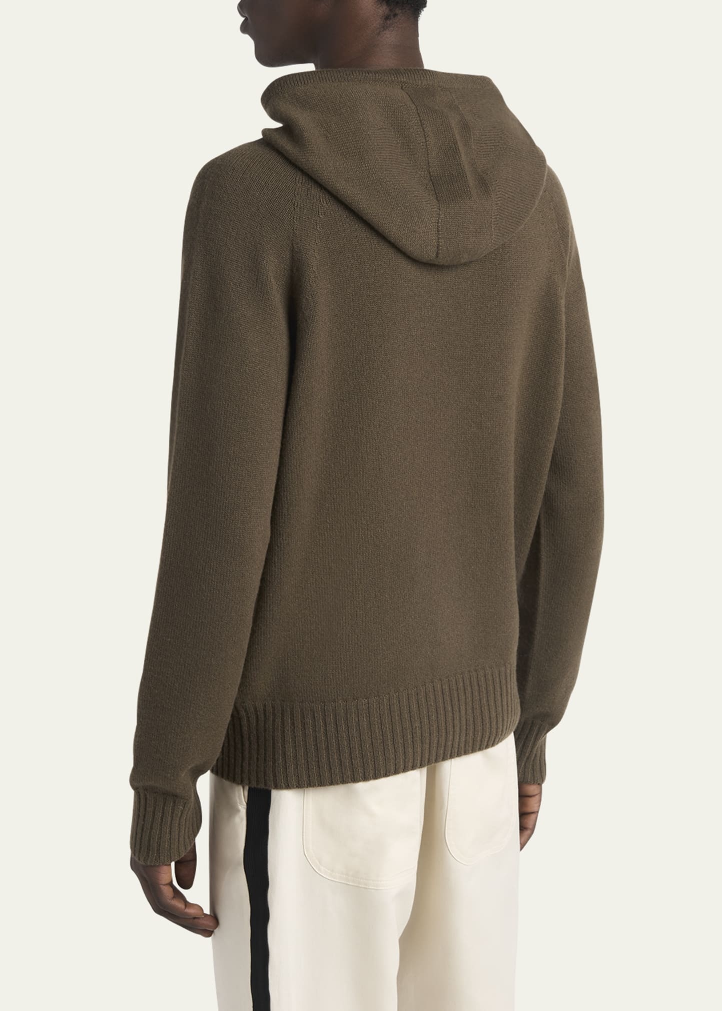 Men's Seamless Cashmere Pullover Hoodie - 3
