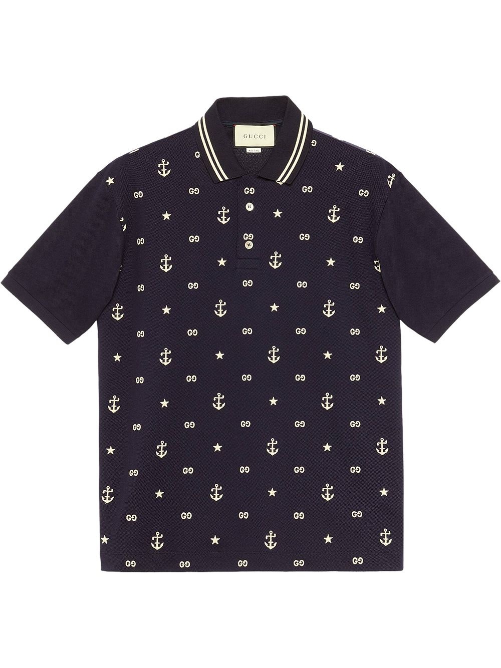 symbols embroidered polo shirt - 1