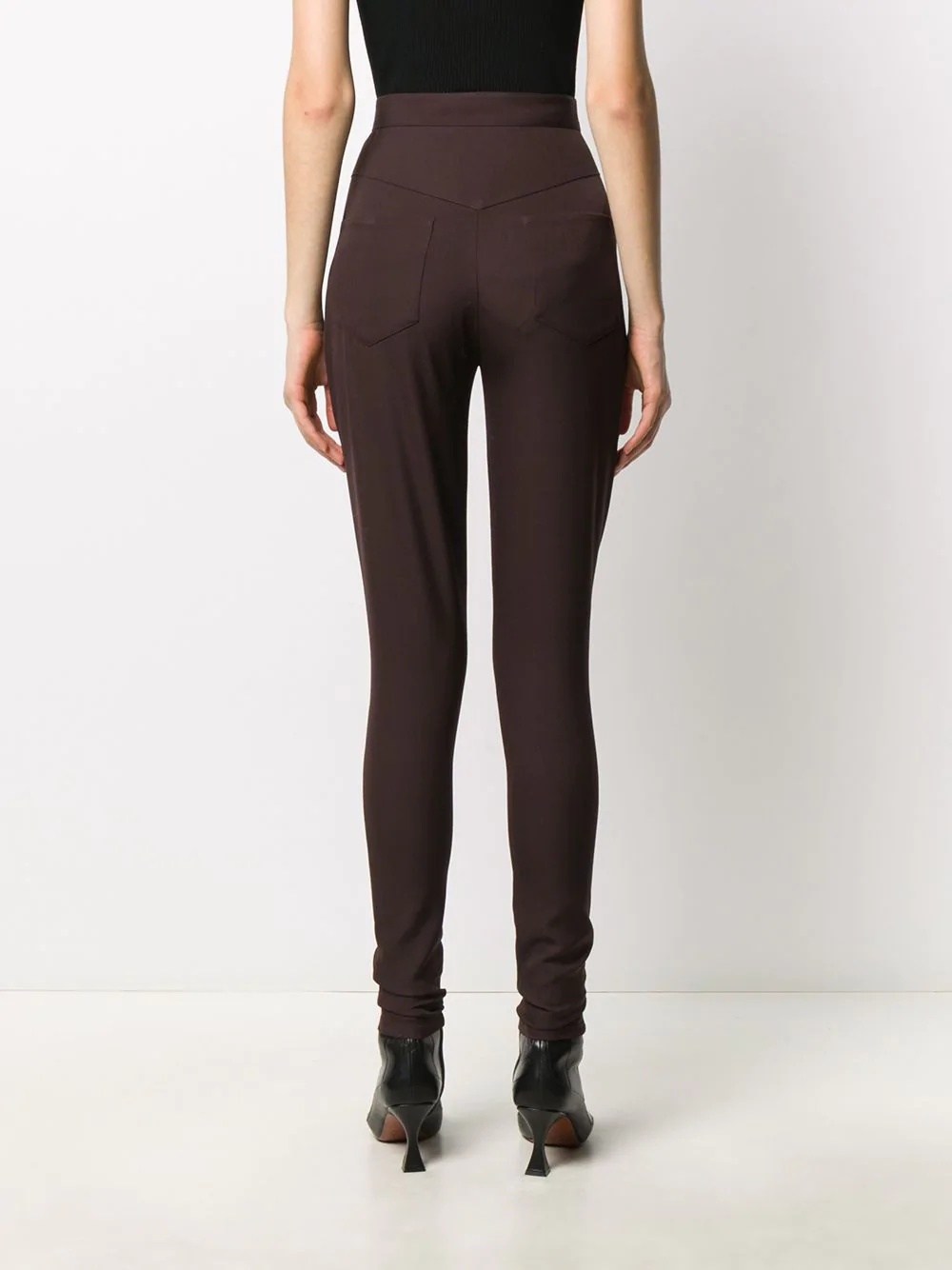 high-waisted skinny trousers - 4