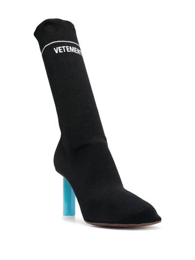VETEMENTS pointed sock-style boots outlook