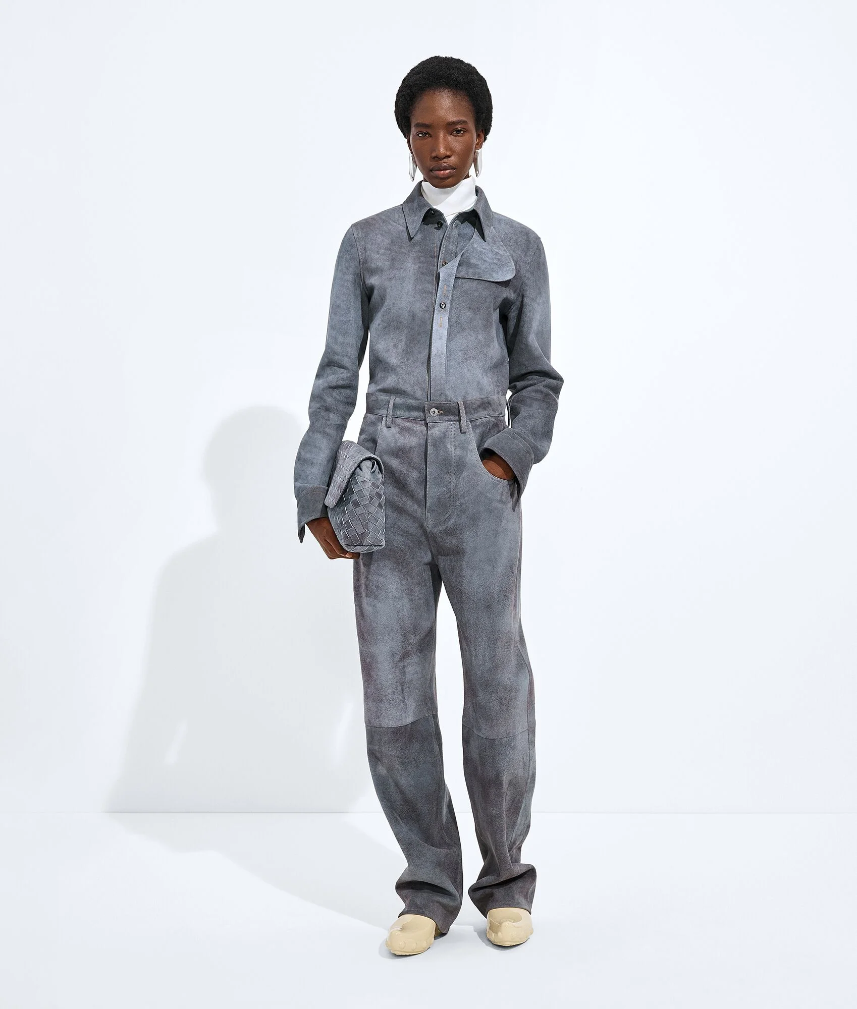 Cloudy Suede Pants - 1