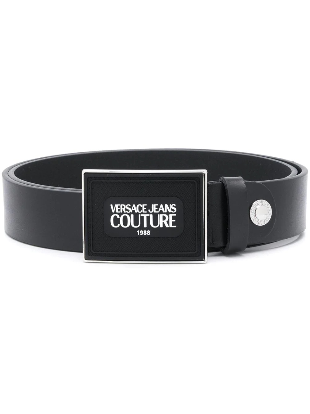 squared logo buckled belt - 1