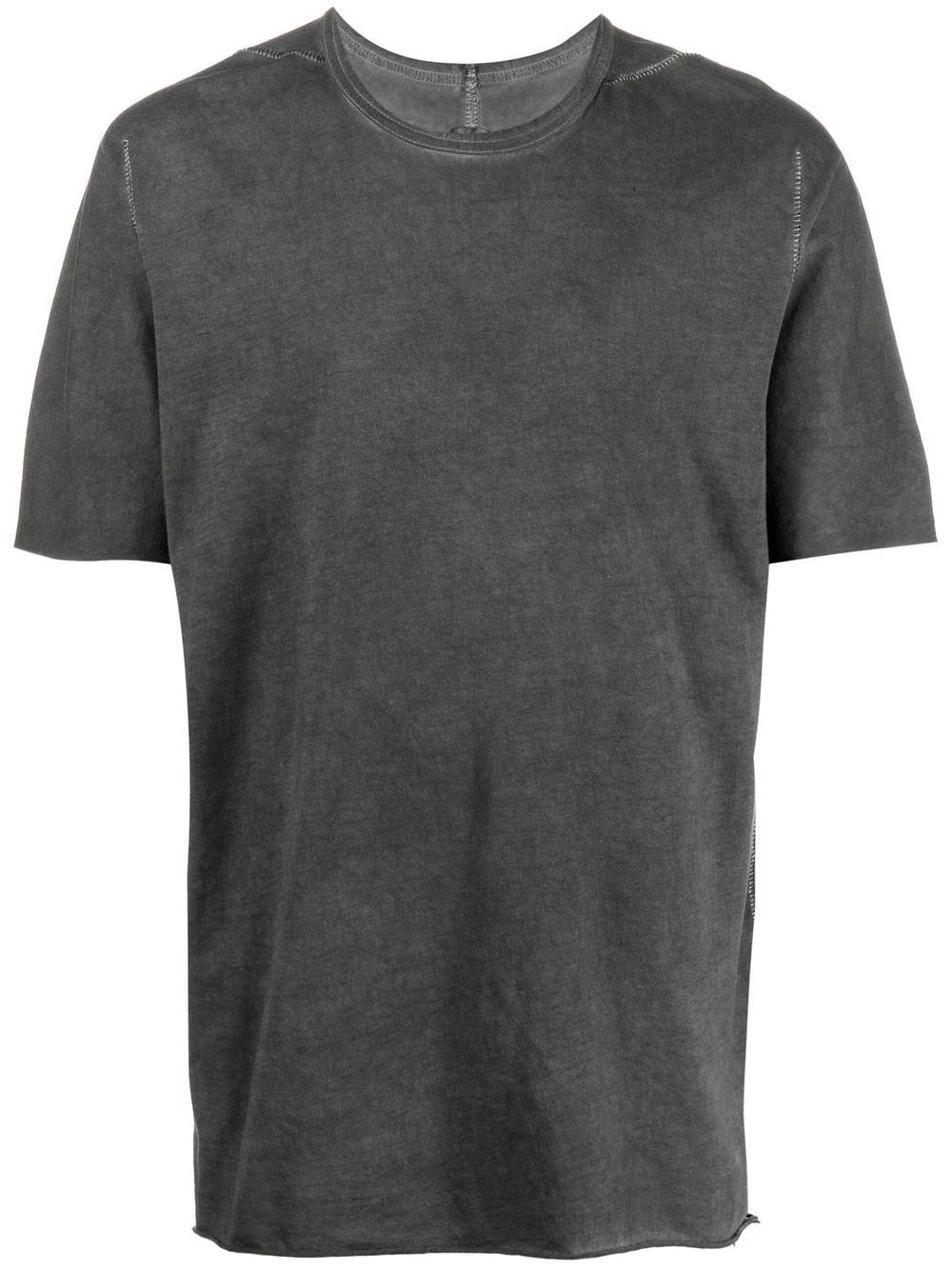 panelled crew-neck T-shirt - 1