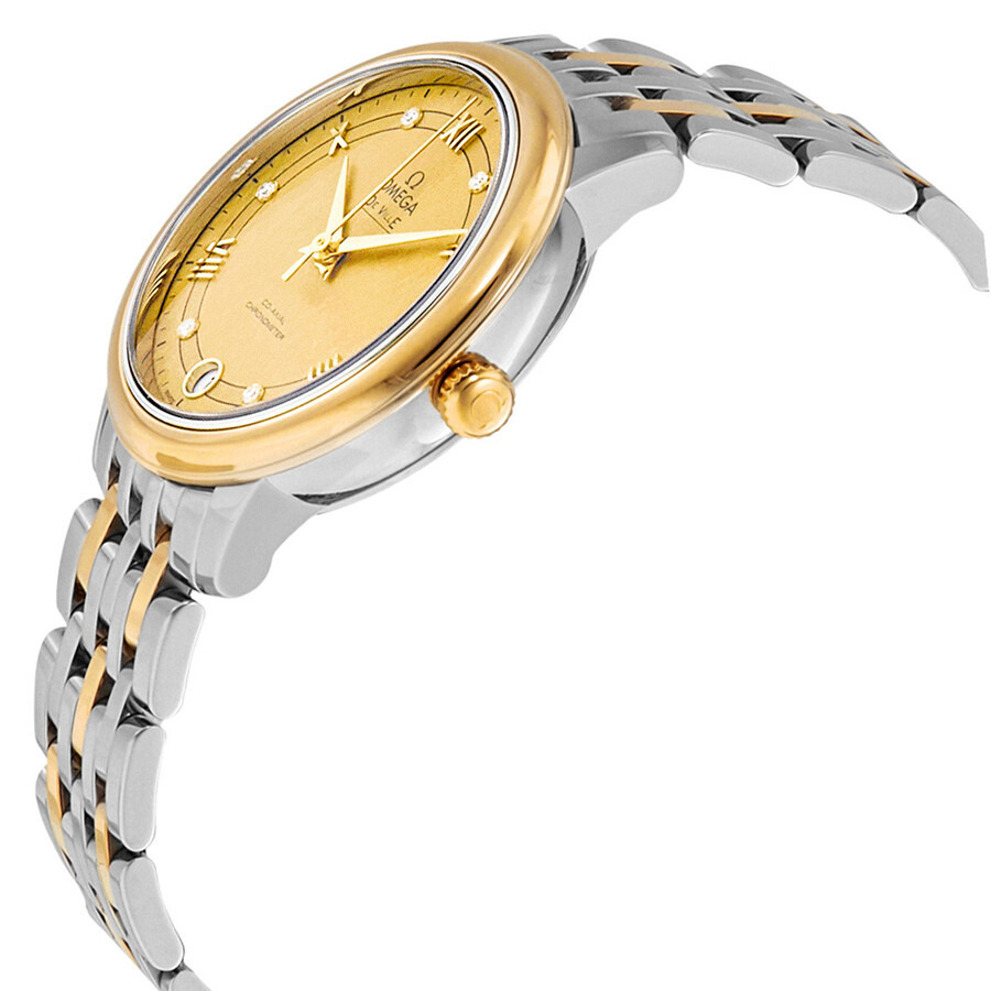 Omega De Ville Yellow Gold Diamond Dial Steel and 18kt Yellow Gold Ladies Watch 424.20.33.20.58.003 - 2