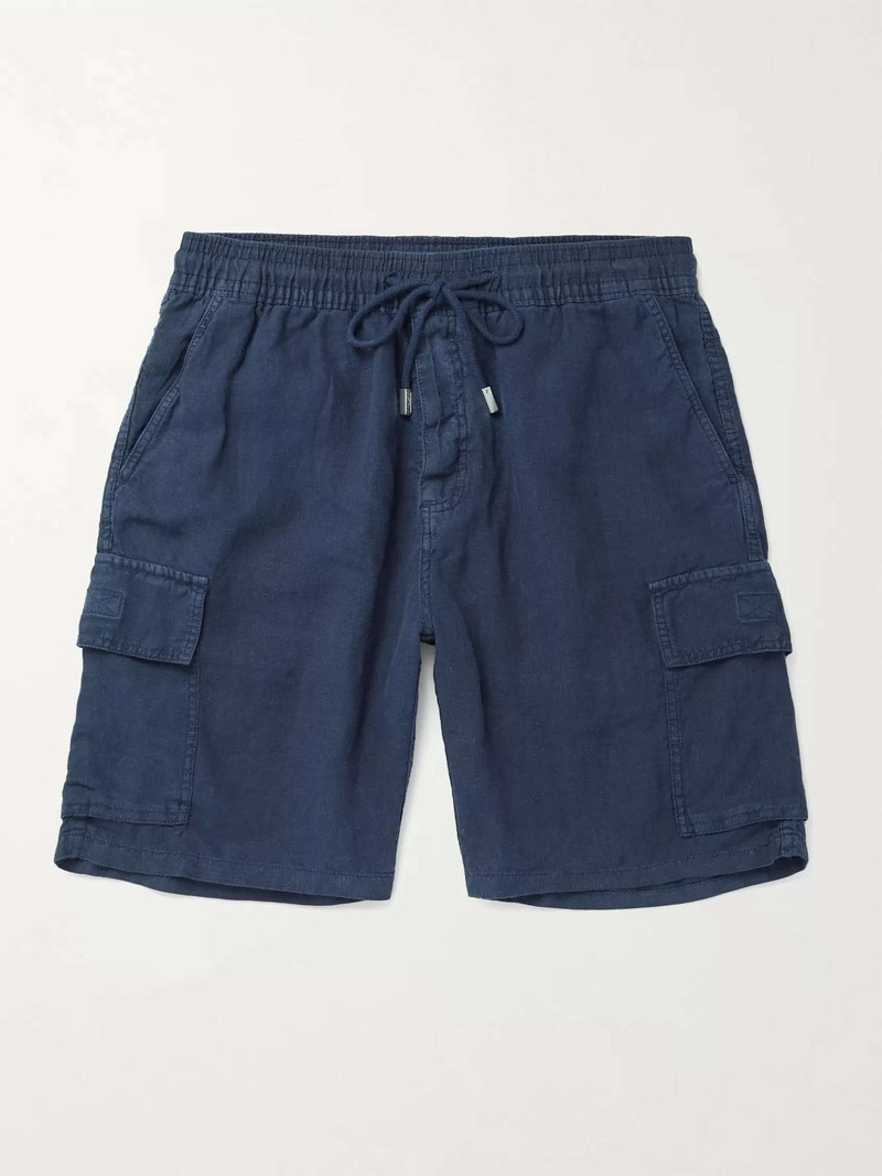 Baie Linen Drawstring Cargo Shorts - 1