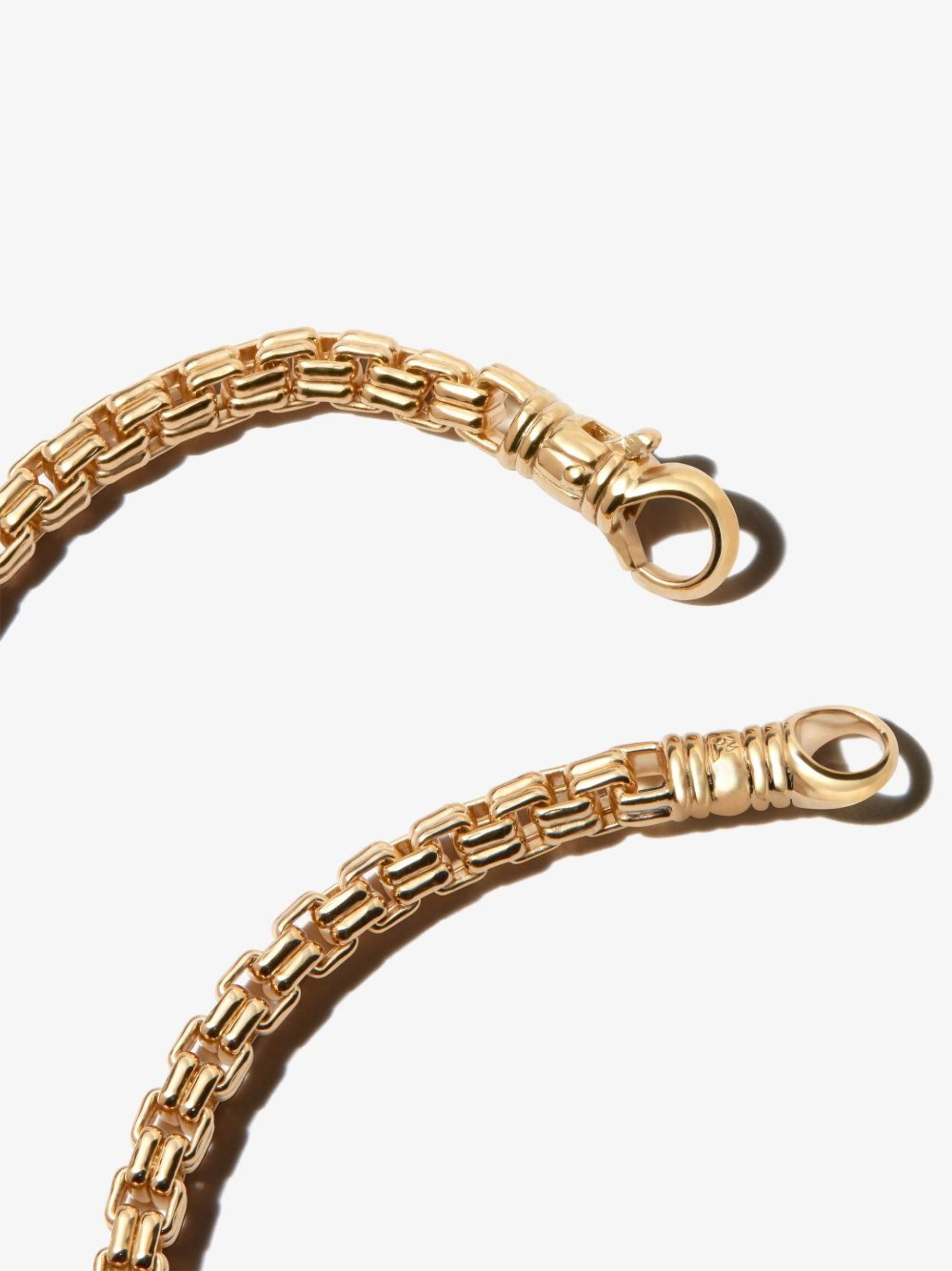 TOM WOOD gold-plated Venetian Double M chain bracelet