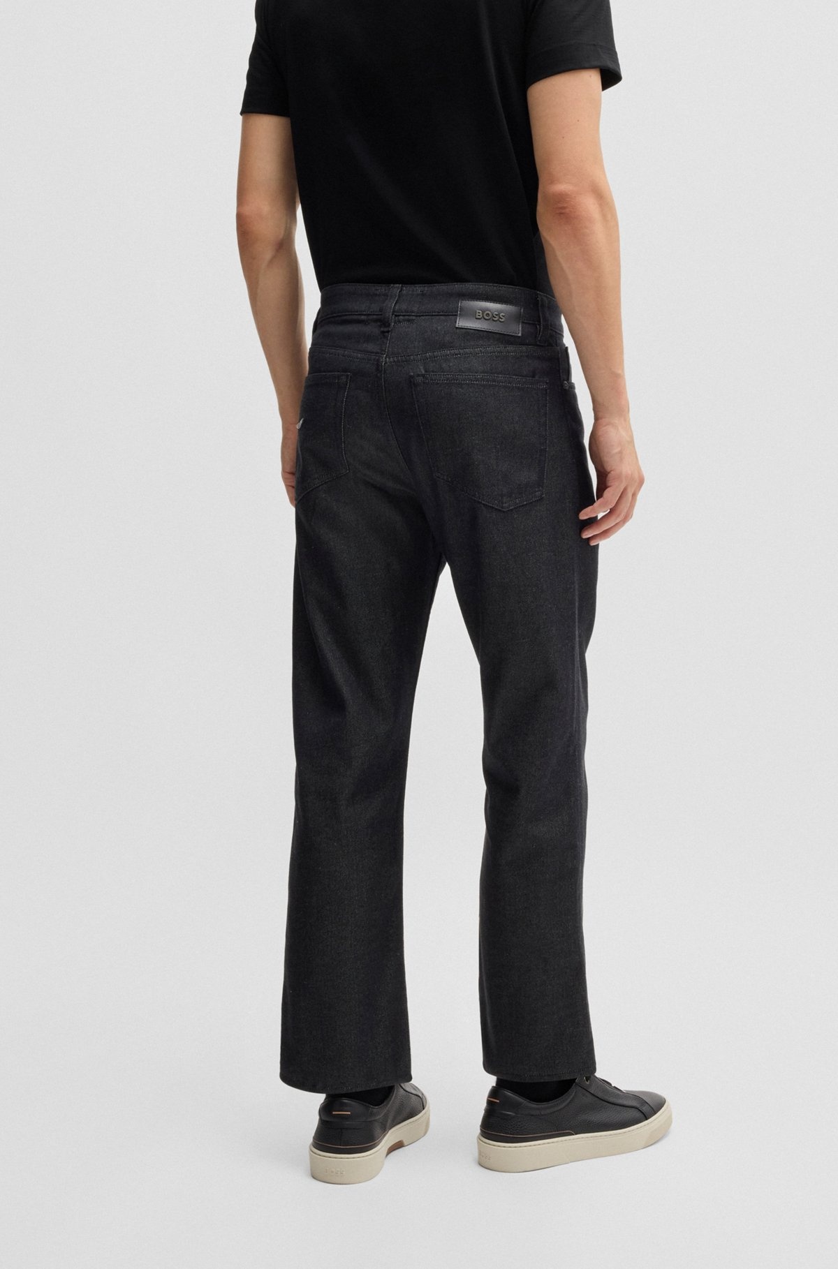 BOSS X ASTON MARTIN REGULAR-FIT JEANS IN THERMOREGULATING DENIM - 4