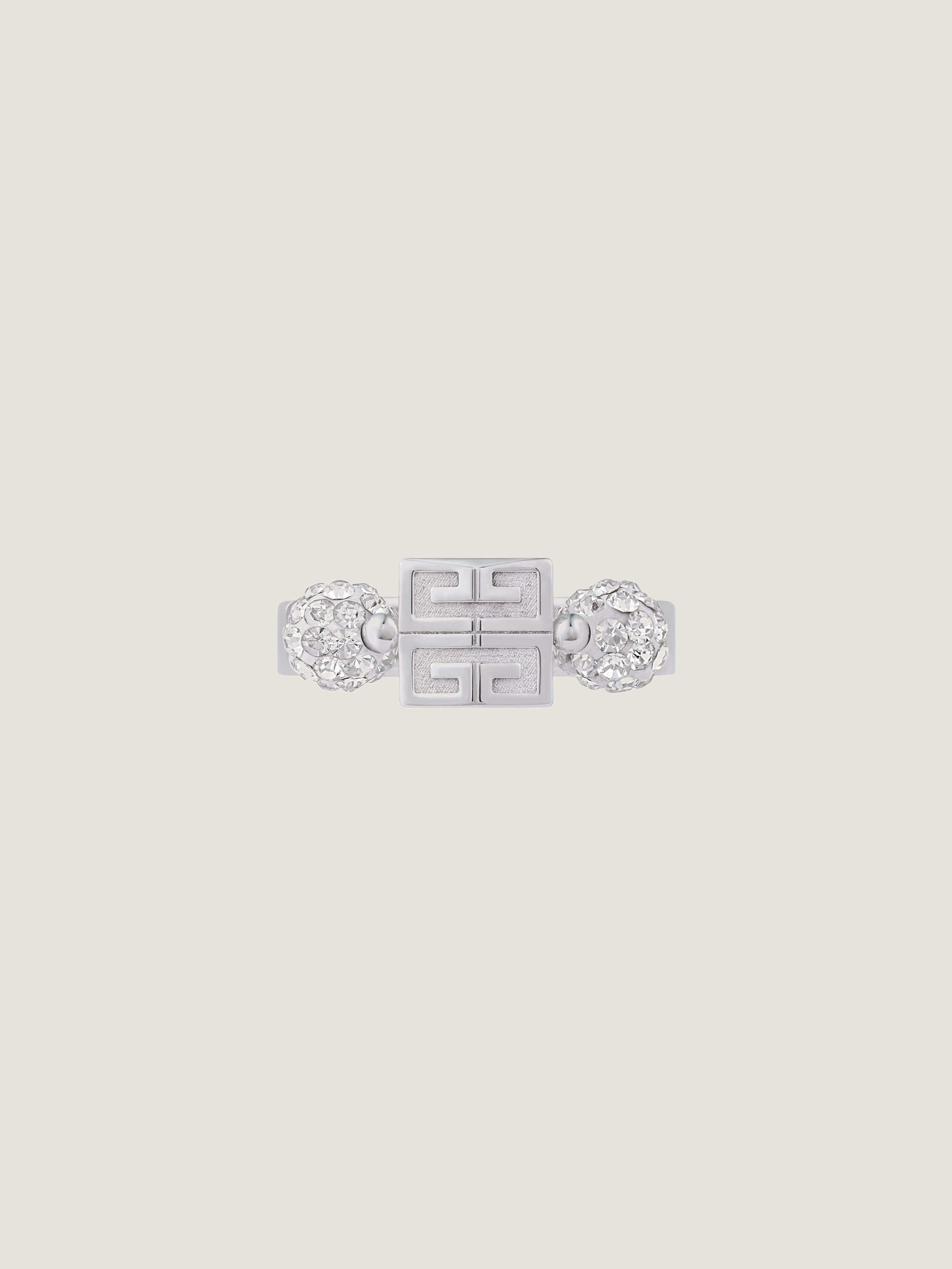 4G RING IN METAL WITH CRYSTALS - 2