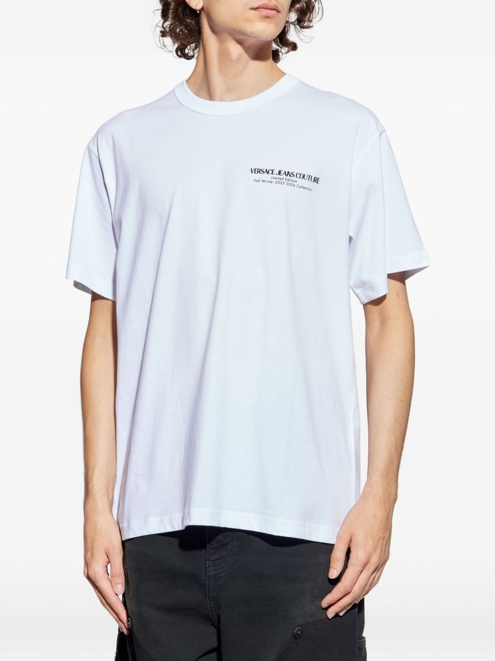 logo-print cotton T-shirt - 3
