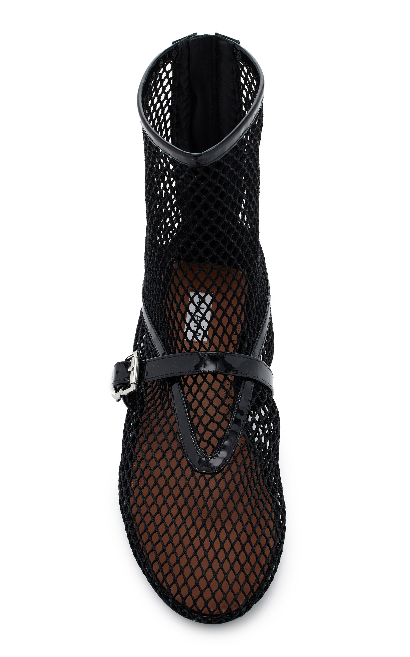 High Ballerinas Mesh Leather Flats black - 2