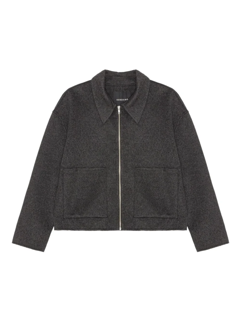 zip-front patch-pocket jacket - 1