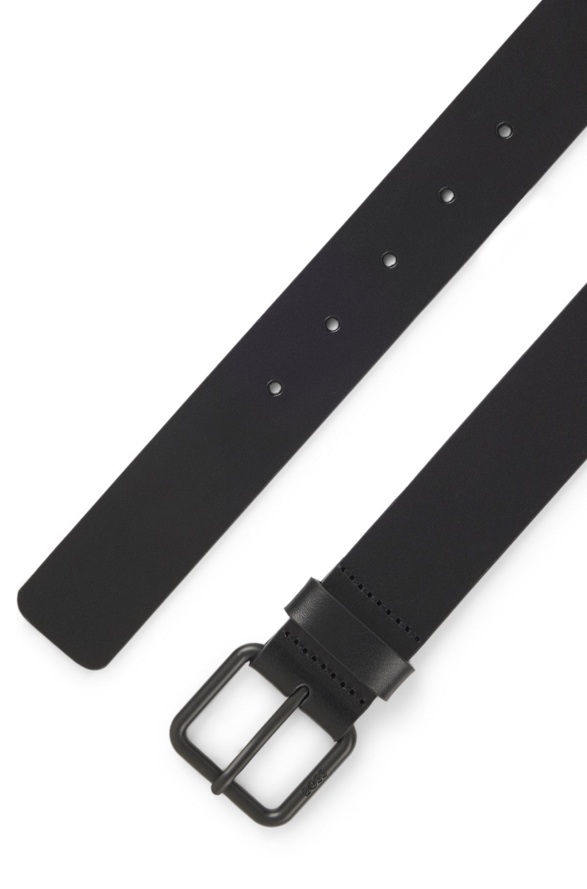 ITALIAN-LEATHER BELT WITH TONAL BUCKLE - 3