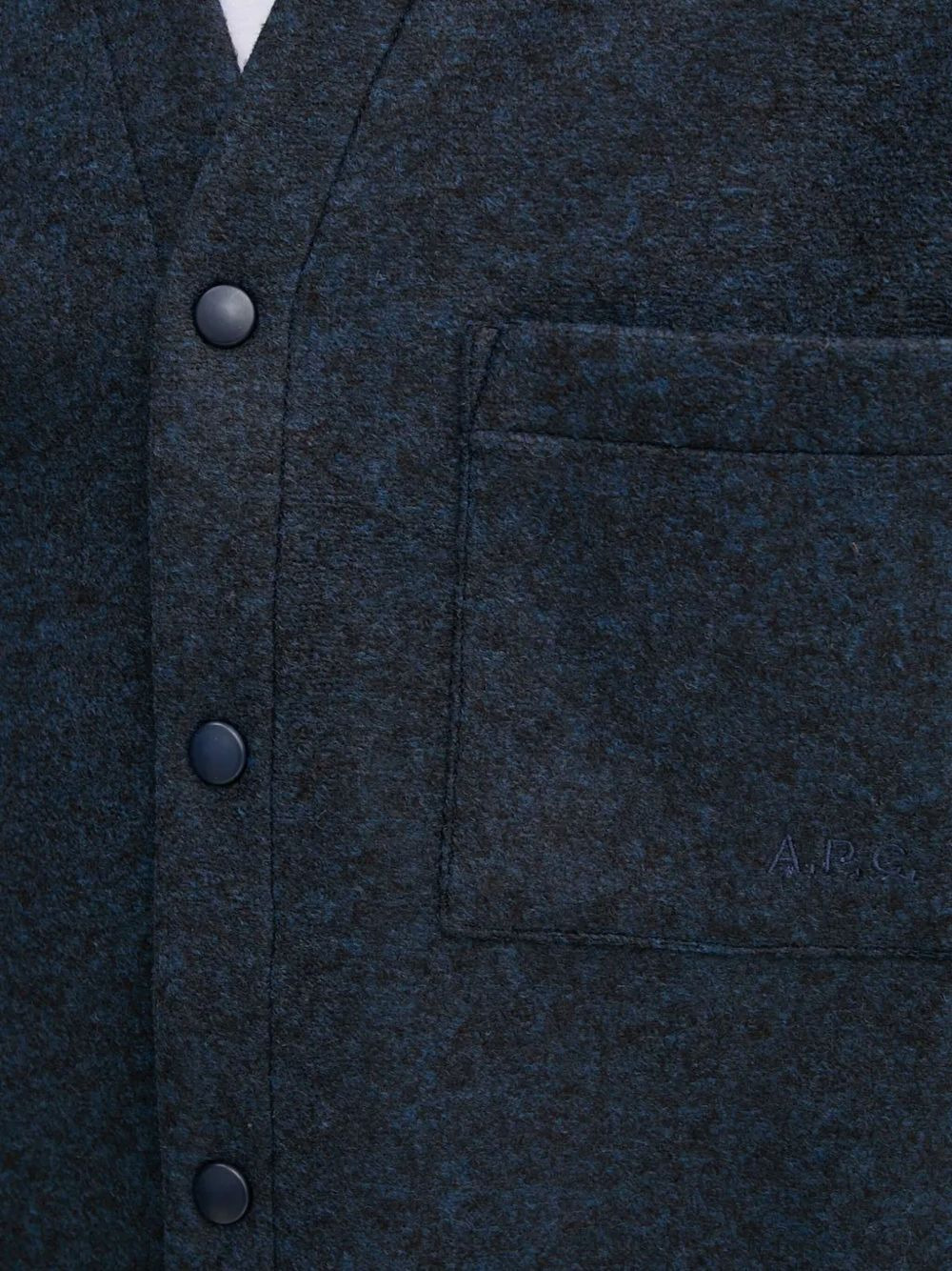 button-fastening patch-pocket jacket - 5