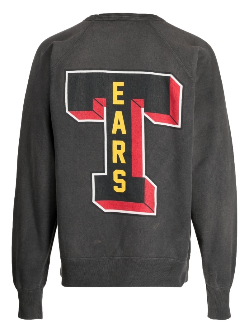 logo-print cotton sweatshirt - 2