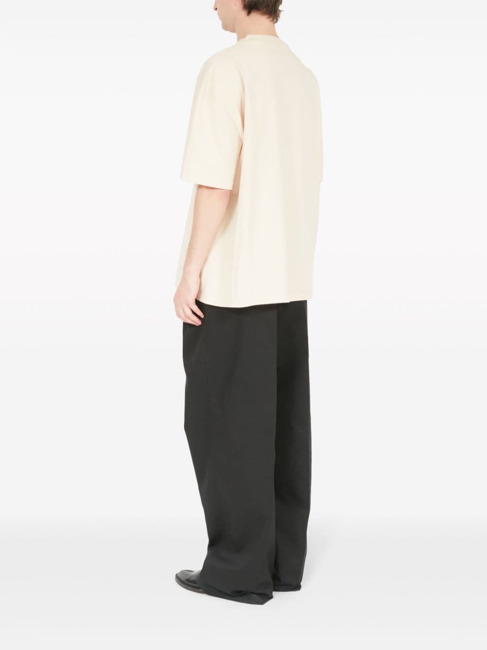 numbers-embroidered cotton T-shirt - 5