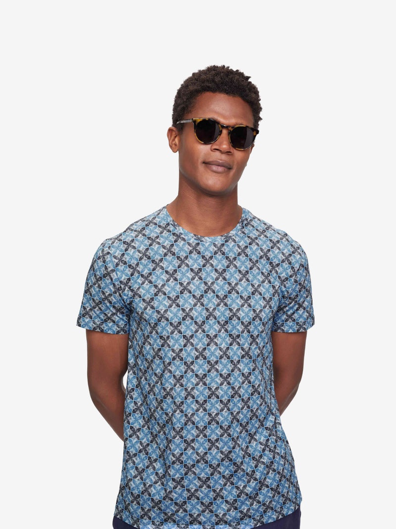 Men's T-Shirt Robin 10 Pima Cotton Blue - 5