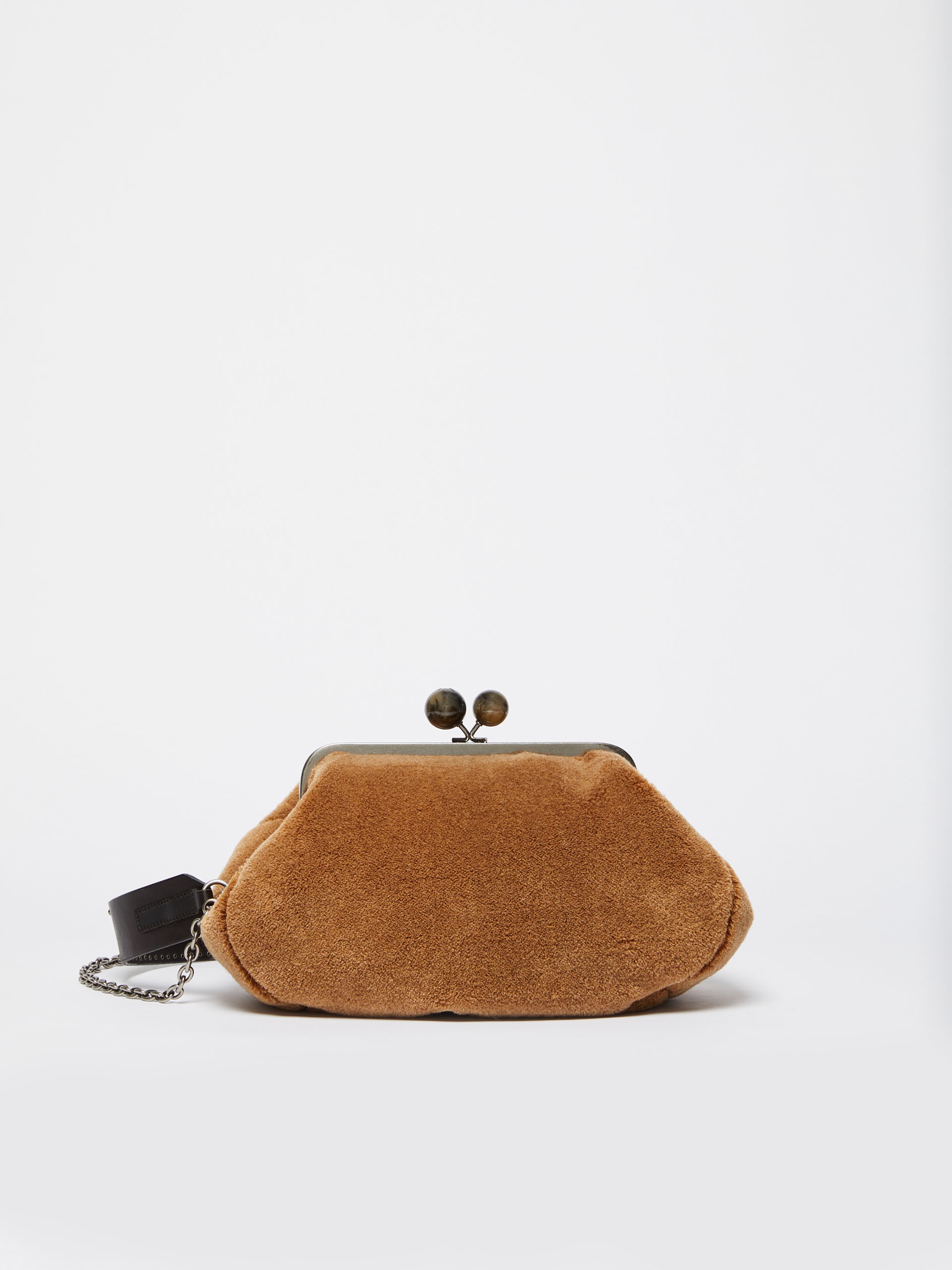 MALIA Medium Pasticcino Bag with long pile fabric - 1