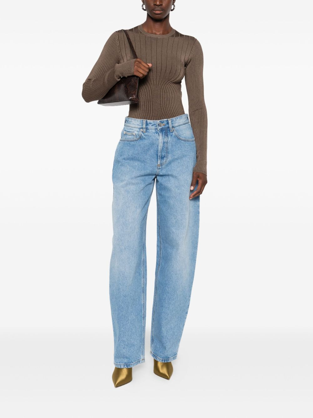 high-waisted balloon-leg jeans - 2