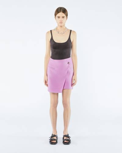 Nanushka KYLA - Double wool wrap mini skirt - Pink outlook