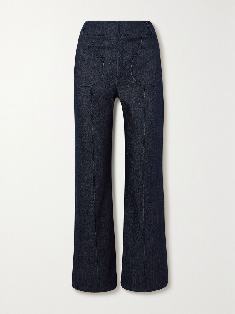 Olafur high-rise straight-leg jeans Blue 1
