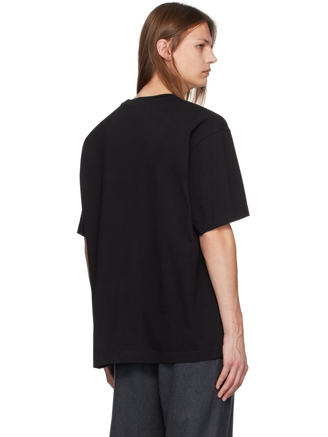 Black Round Logo T-Shirt - 3