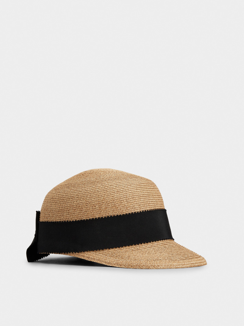 Broche Vivier Buckle Hat in Straw 4