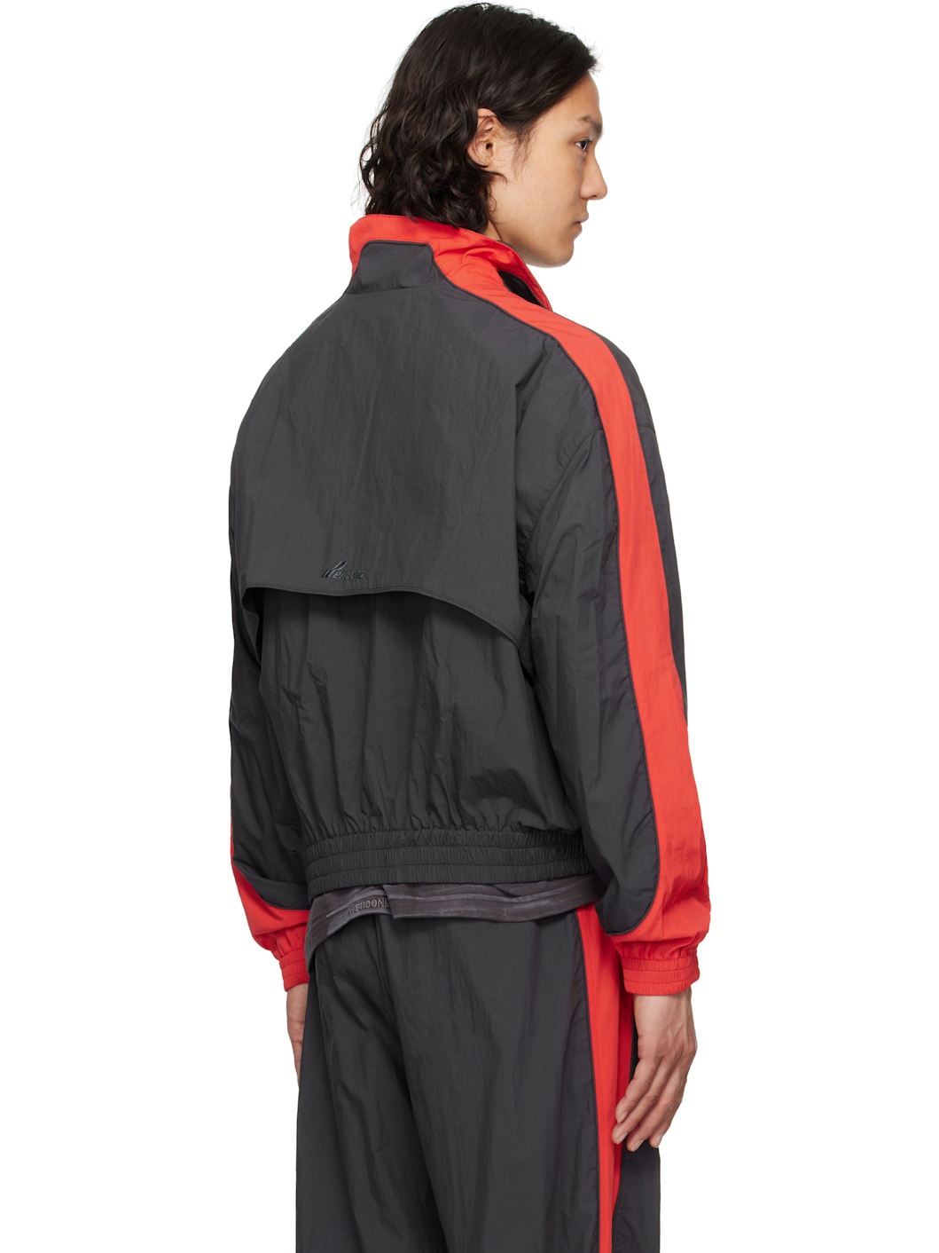 Gray & Red Selldone Colorblock Track Jacket - 3