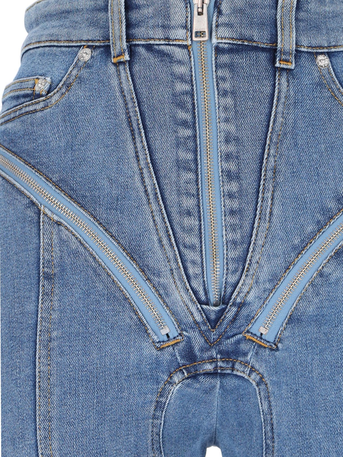 'ZIPPED SPIRAL' JEANS - 4