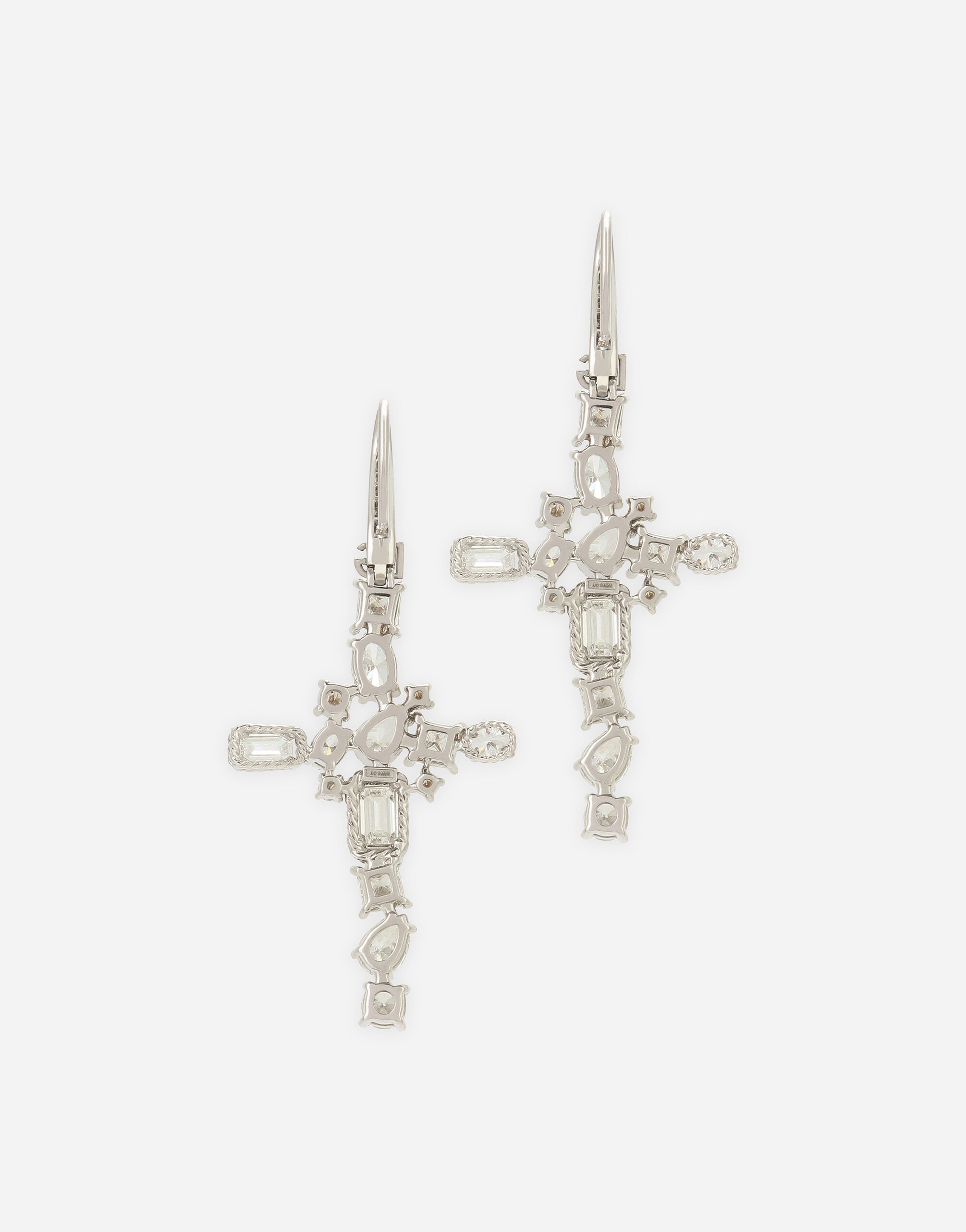 Easy Diamond earrings in white gold 18Kt diamonds - 4