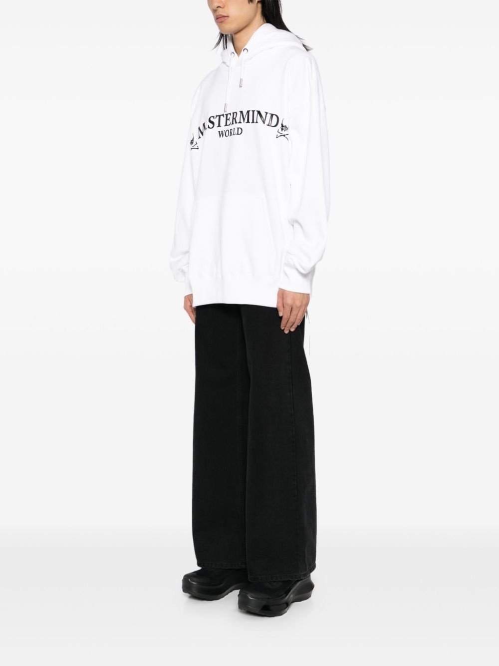 logo-print hoodie - 3