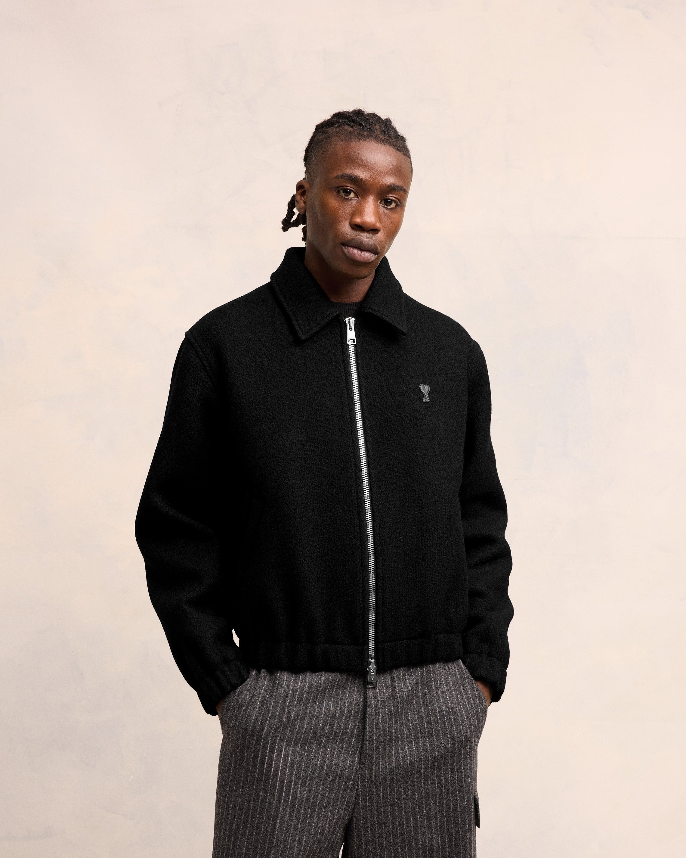 AMI Paris AMI DE COEUR ZIPPED JACKET | REVERSIBLE
