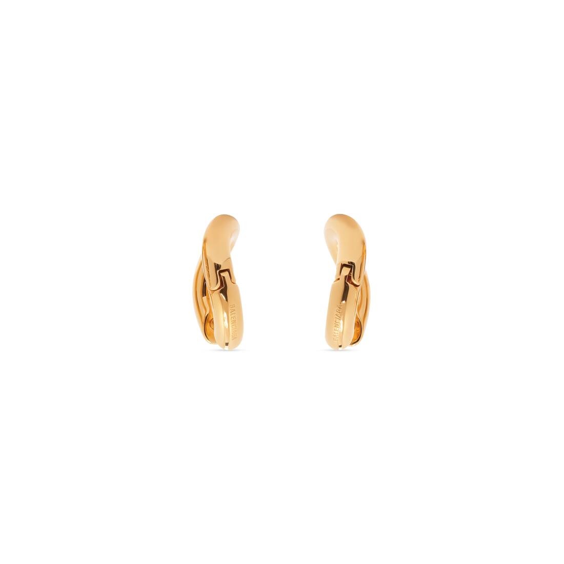 Women's Loop Earrings in Gold - 3