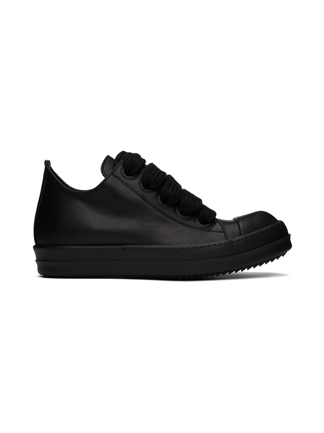 Black Jumbo Laced Low Sneakers - 1