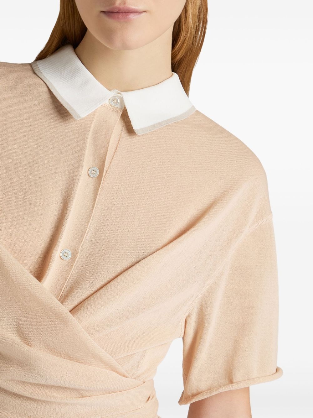 wrap polo top - 4
