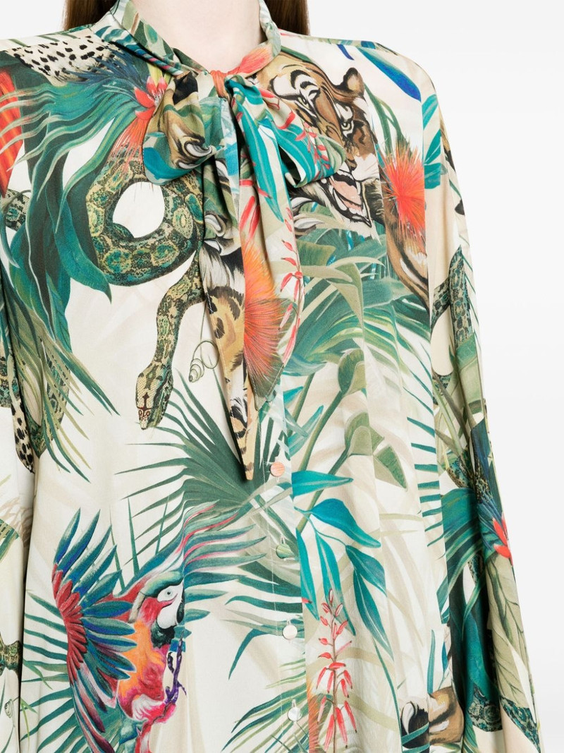jungle print viscose blouse 5