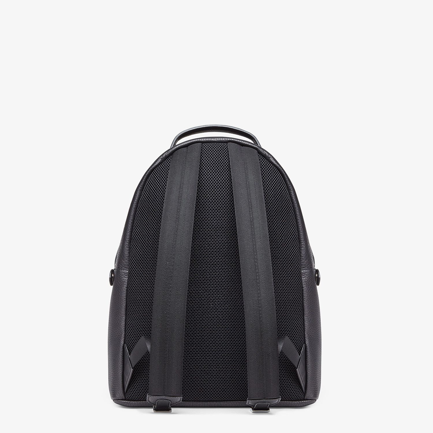 Black leather backpack - 4