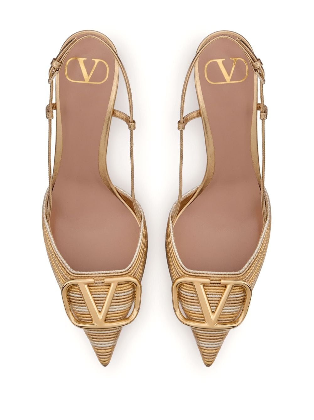 VLogo Signature slingback pumps - 4