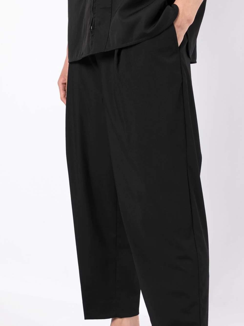 belted drop-crotch trousers - 5