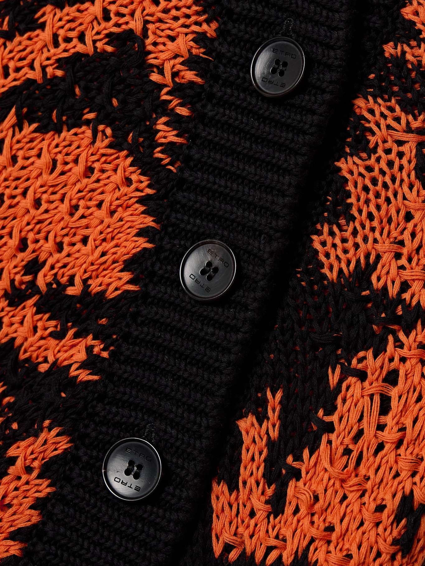Cotton-jacquard sweater Orange - 5
