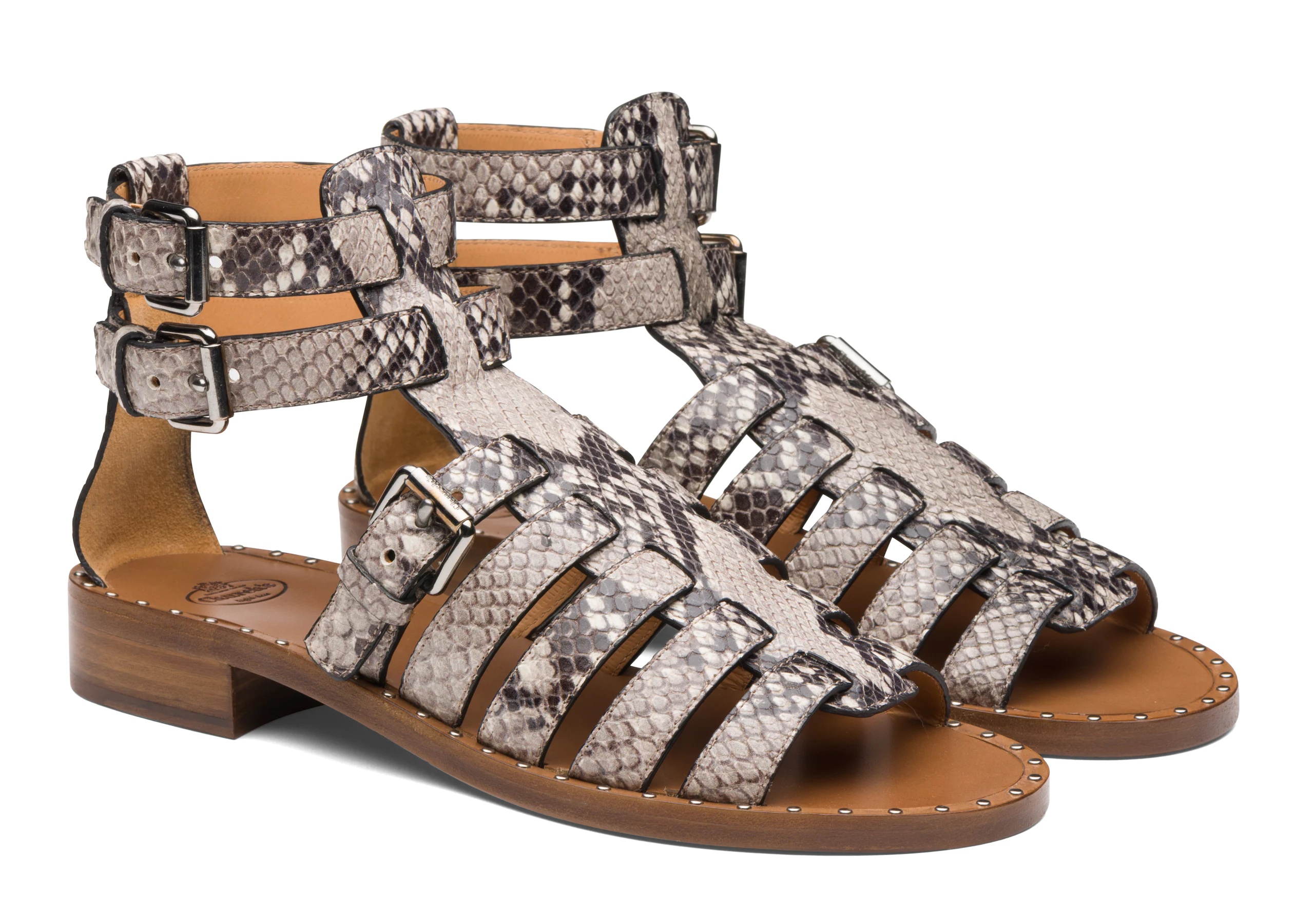 Deb
Printed Python Gladiator Sandal Stone - 2