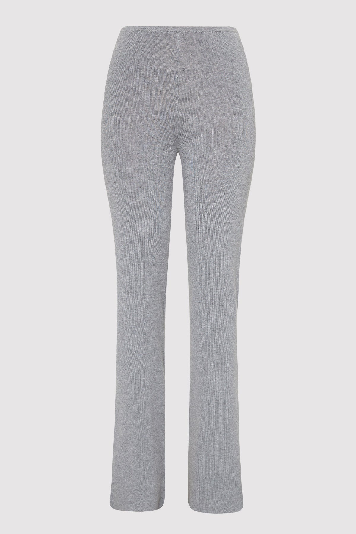 Low Waist Knit Pants - Grey Marle - 4