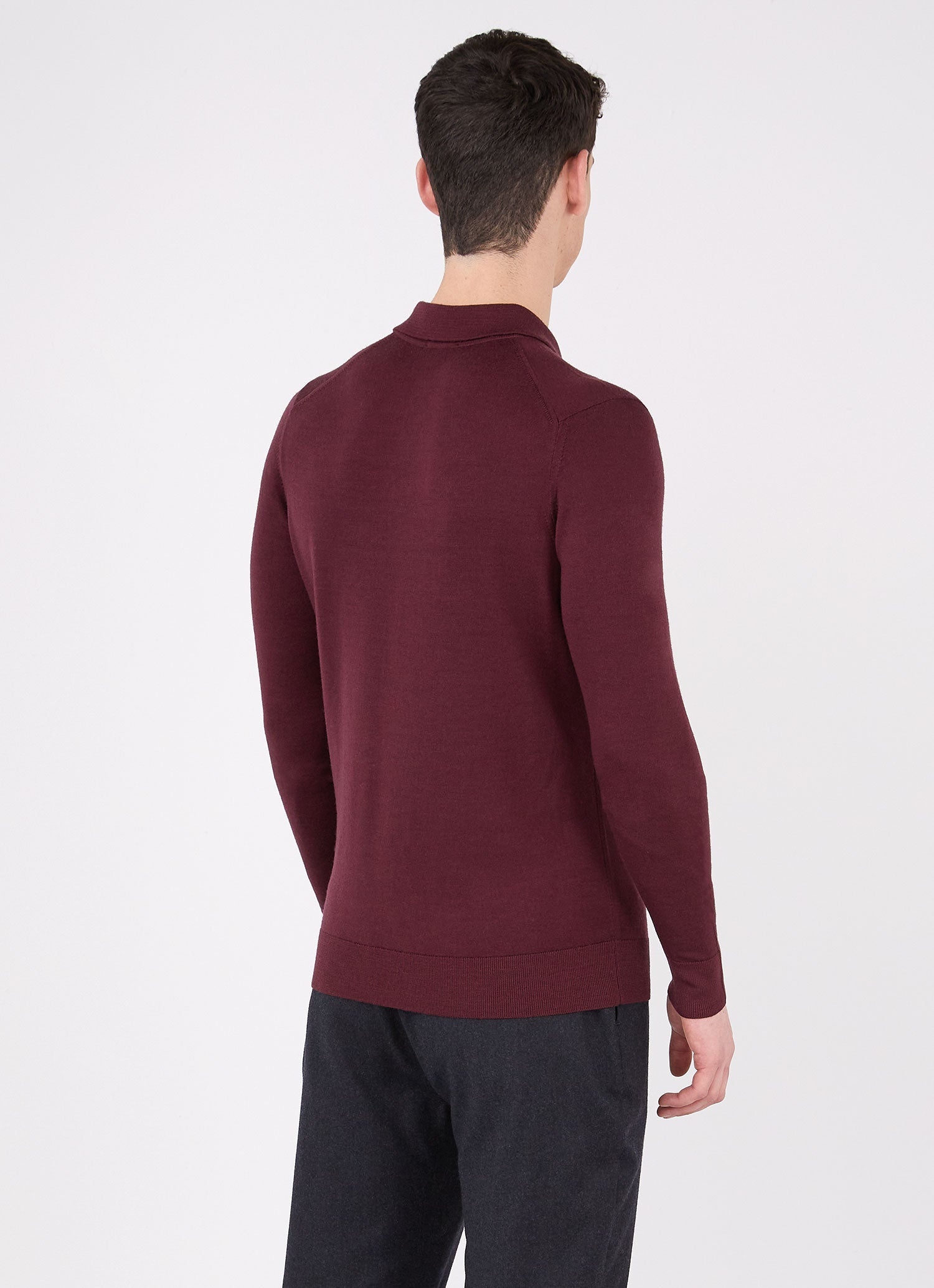 Fine Merino Wool Polo Shirt - 4